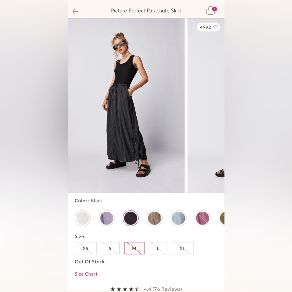 Free People Picture Perfect Parachute Skirt